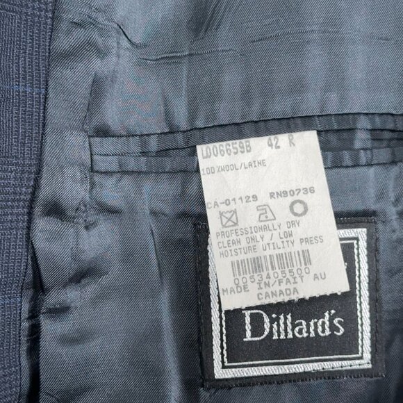 Ralph Lauren RRL Navy Check 2pc 100% Wool Suit Men's Size 42R/W35 - Picture 5 of 12